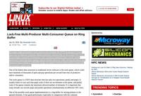 Lock free multi producer multi consumer queue ring buffer